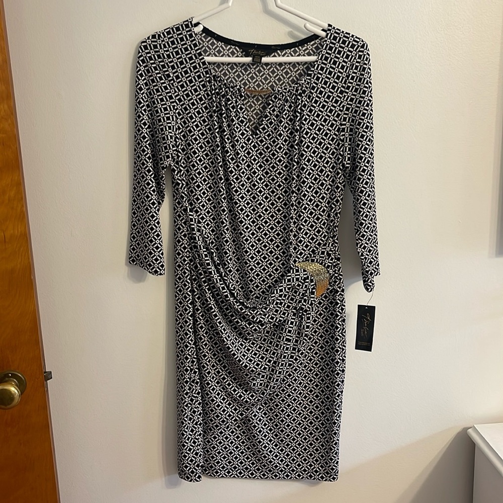 Thalia Sodi‎ Dres with Gold Details